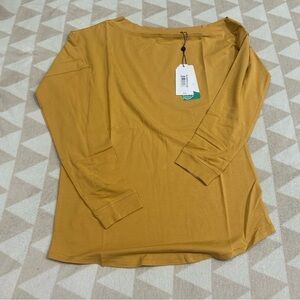 Universal standard dolci long sleeve top sunshine yellow